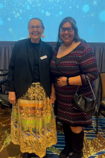 Elder Jackie Bromley with Daisy Giroux, Strategy Lead, UWCA.